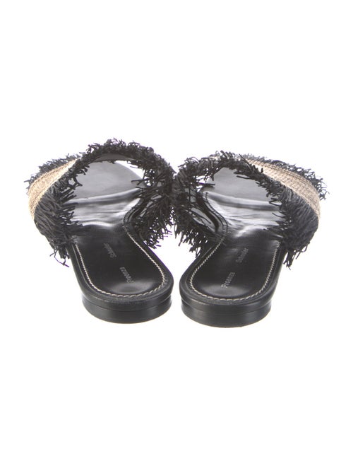 Proenza Schouler Straw Striped Slides