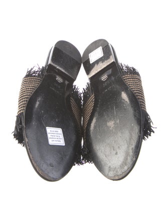 Proenza Schouler Straw Striped Slides