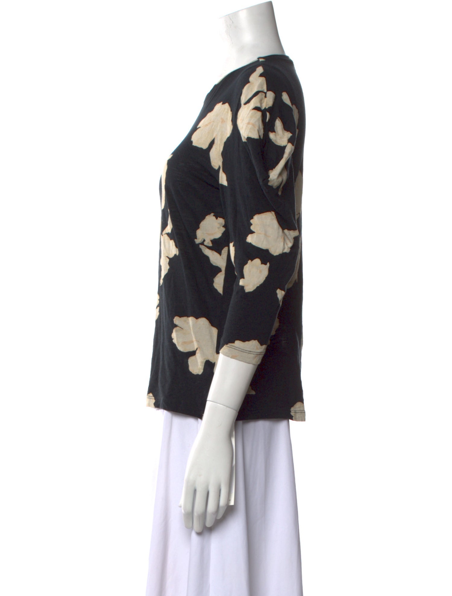 Proenza Schouler Printed Crew Neck Blouse