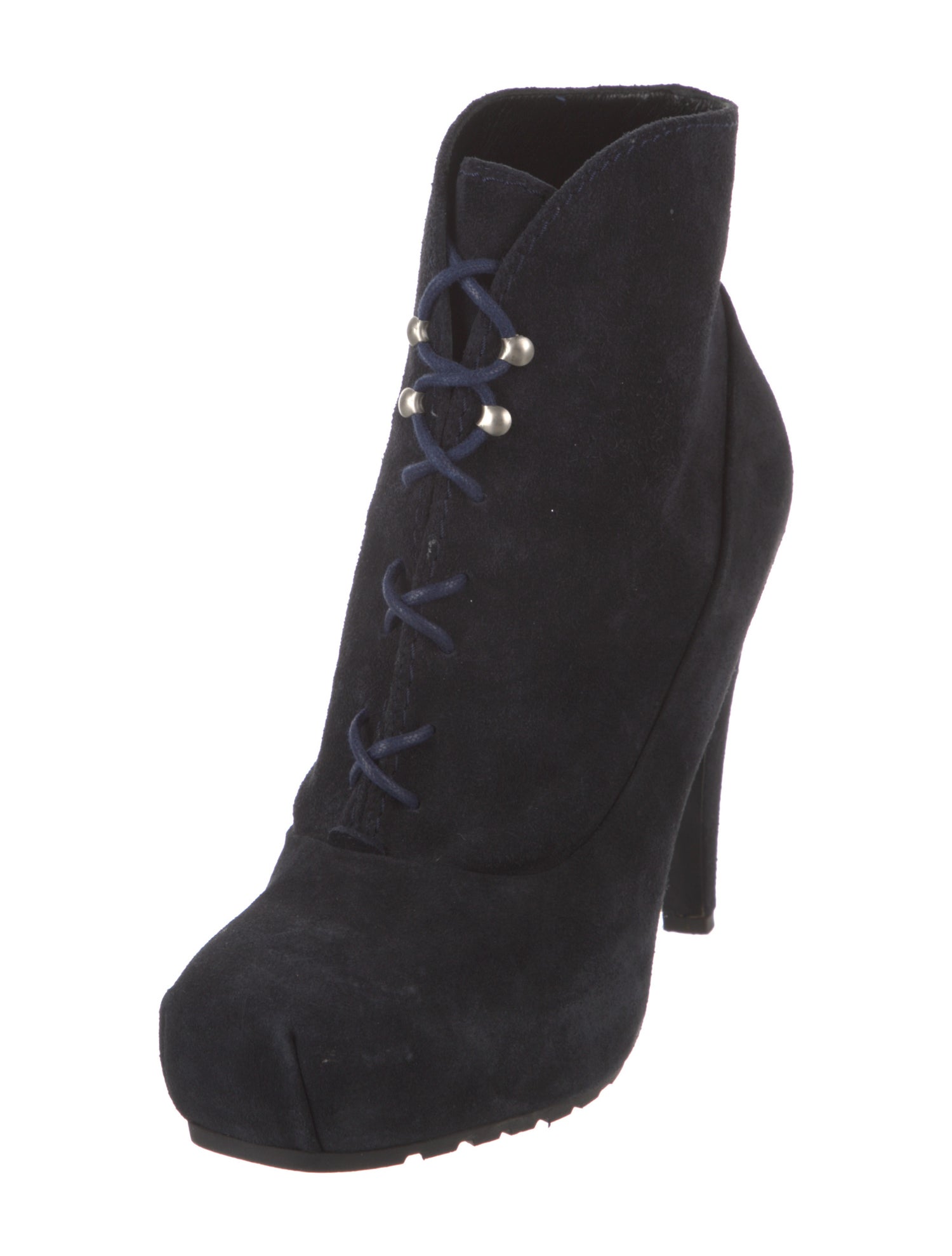 Proenza Schouler Suede Lace-Up Boots