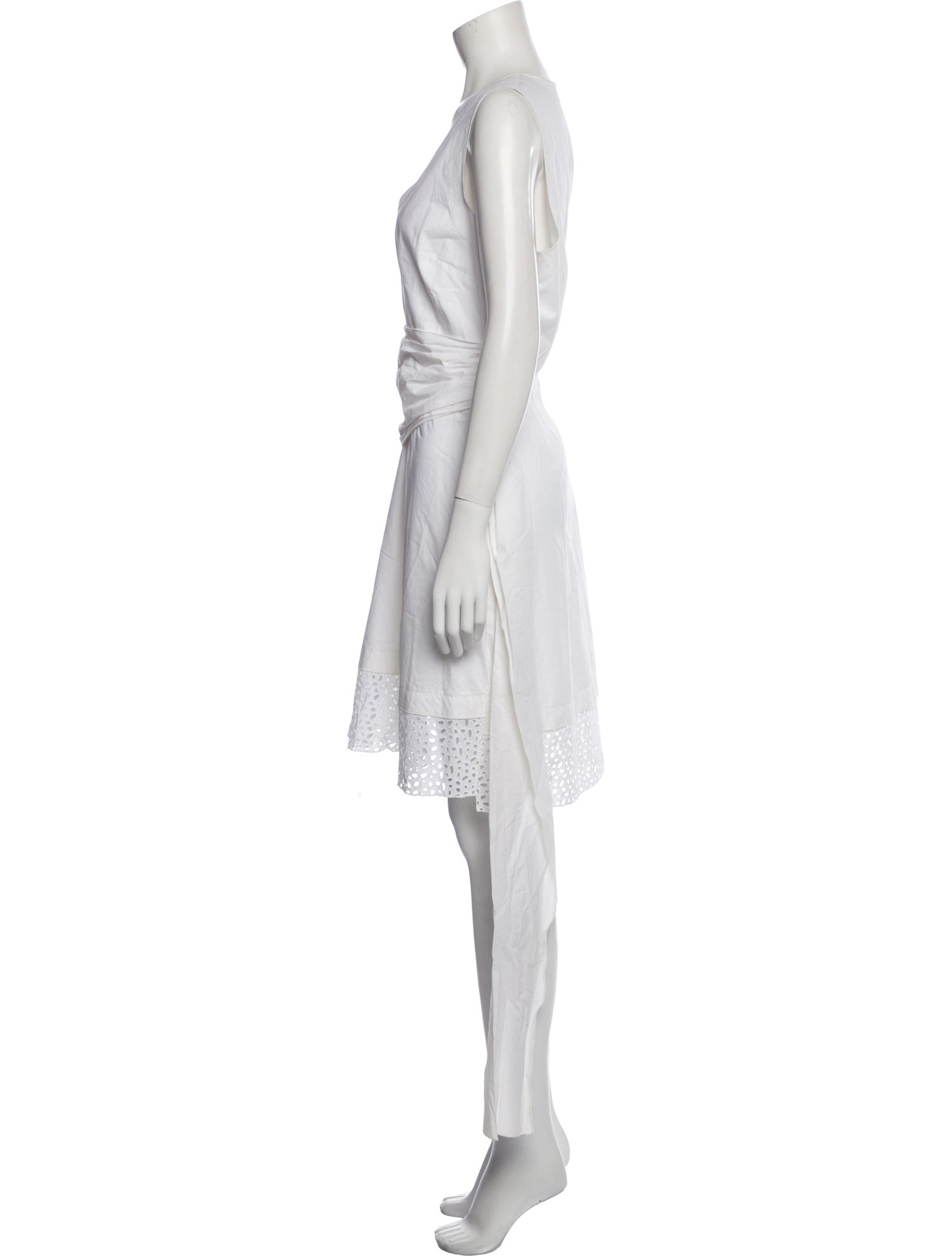 Proenza Schouler V-Neck Knee-Length Dress