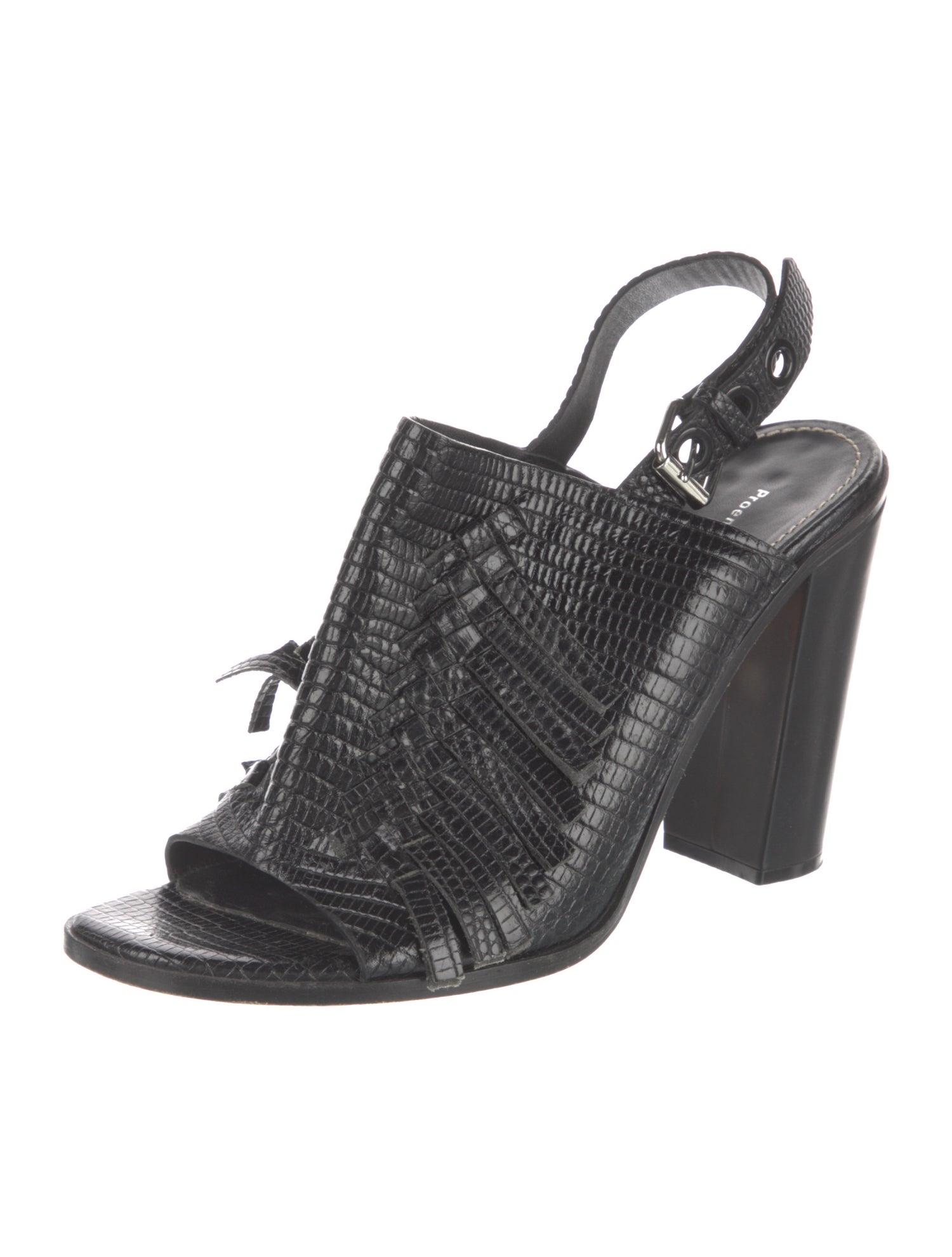 Proenza Schouler Leather Slingback Sandals
