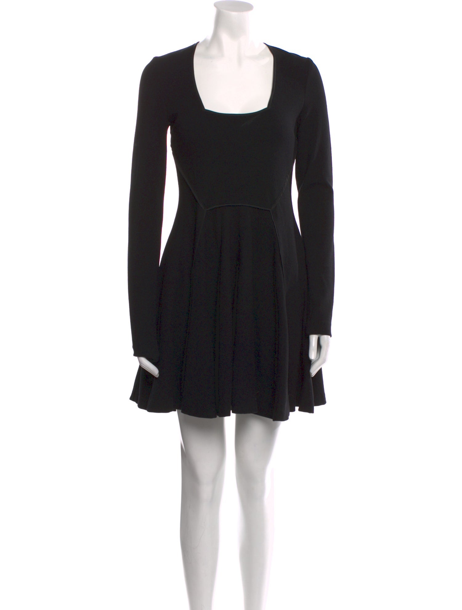 ワンピース ALAIA WOOL MINI DRESS ALAÏA Ribbed wool-blend mini dress | NET-A-PORTER
