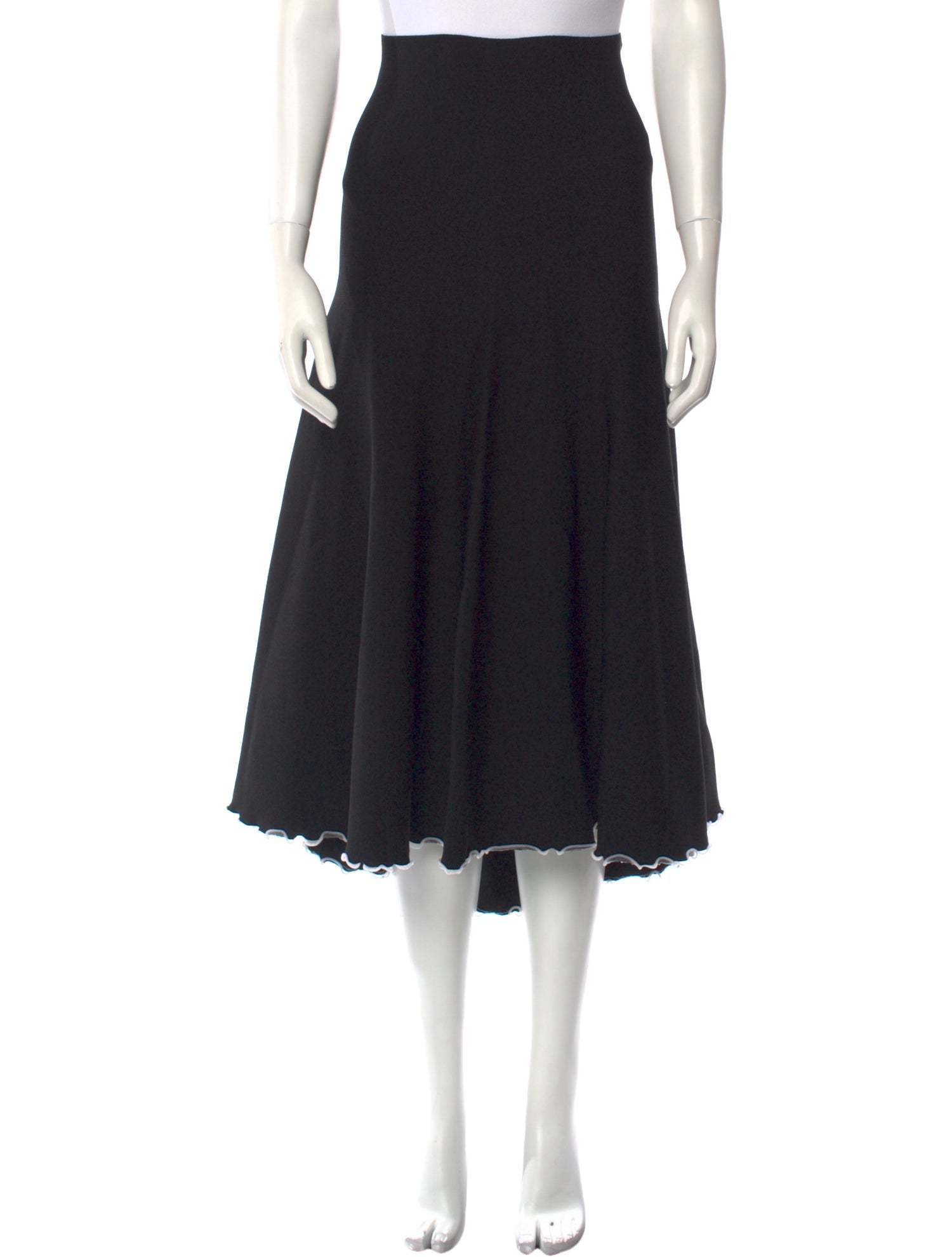 Proenza Schouler Mesh Accents Knee-Length Skirt