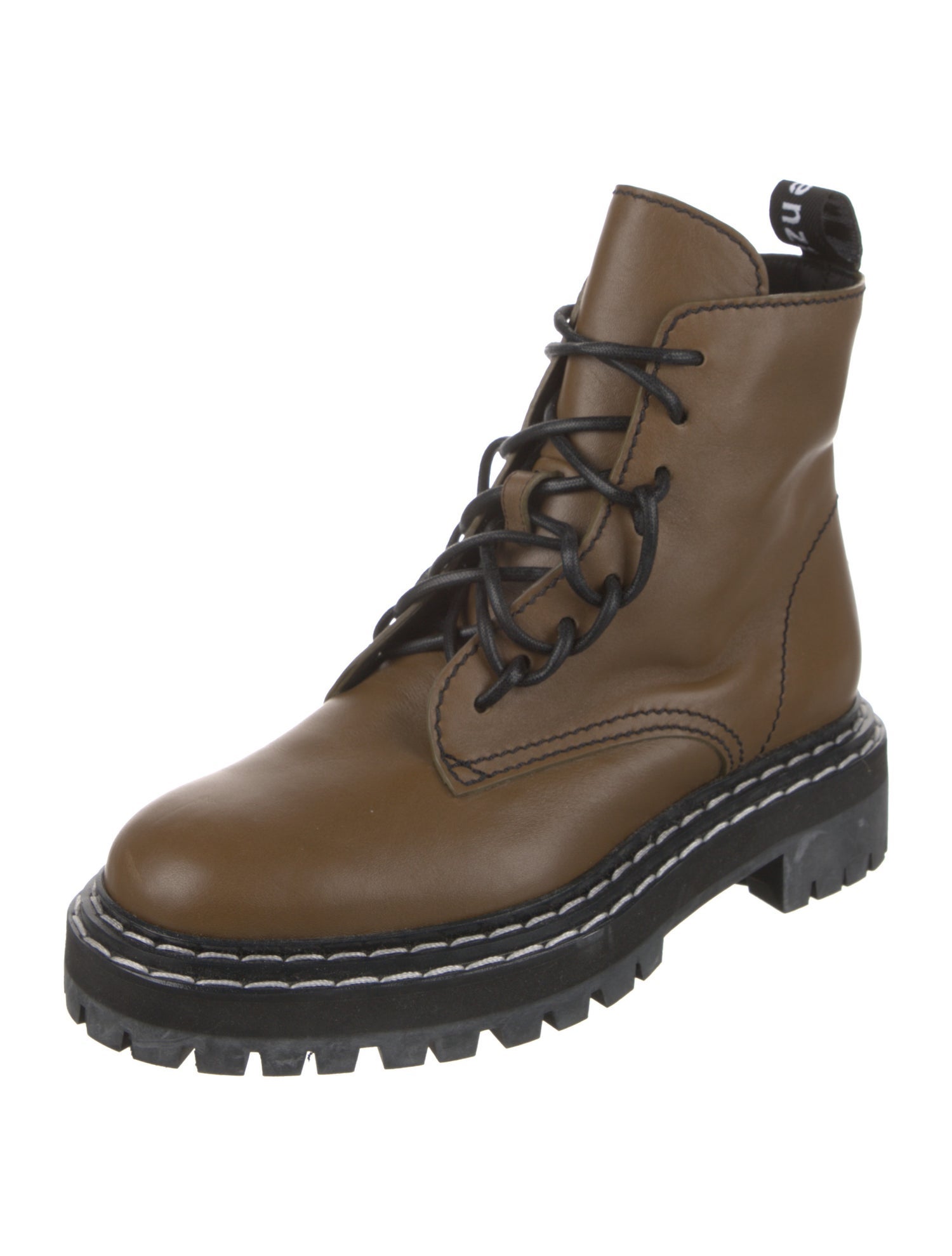 Proenza Schouler Leather Combat Boots