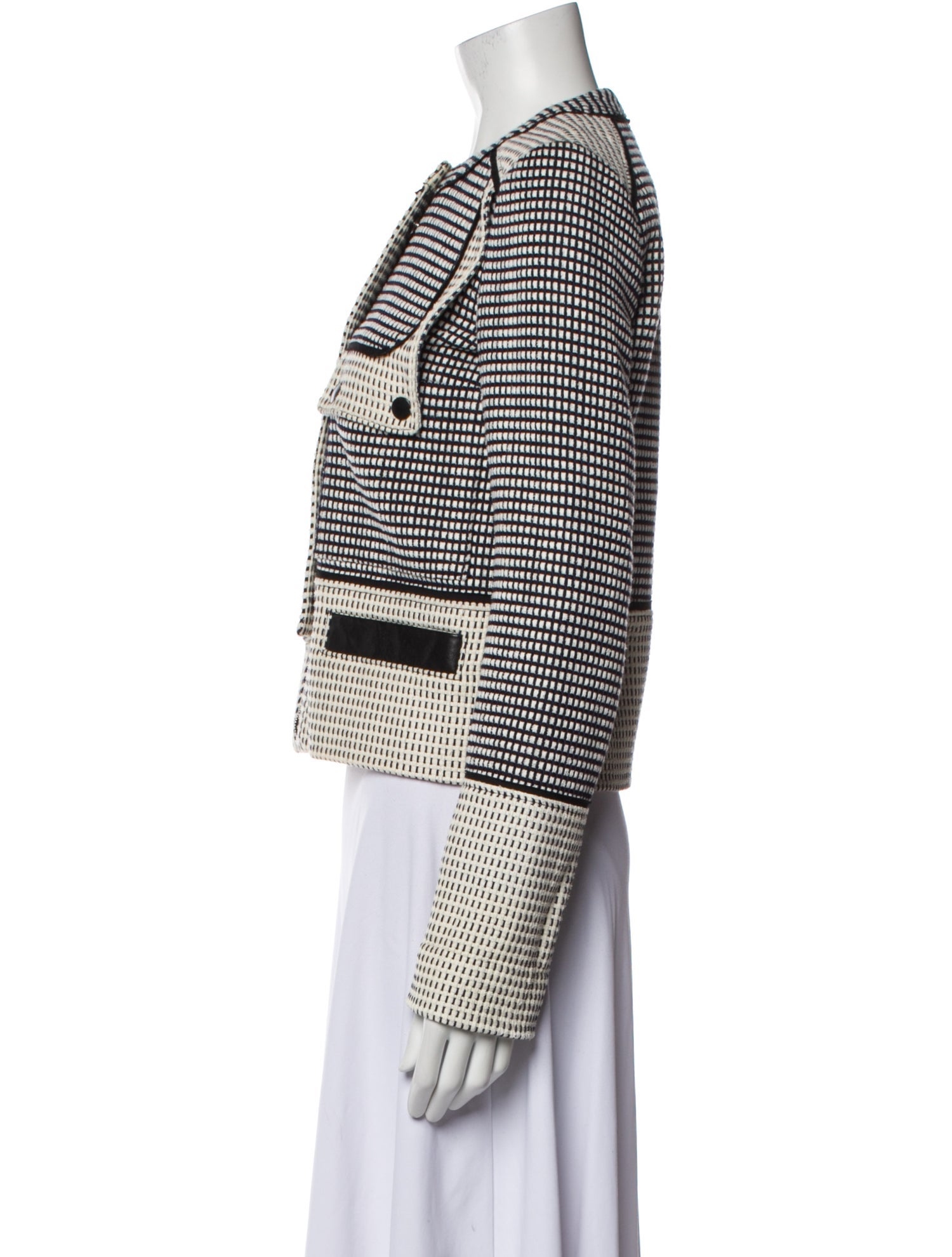 Proenza Schouler Houndstooth Print Evening Jacket