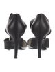 Proenza Schouler Leather Bow Accents D'Orsay Pumps