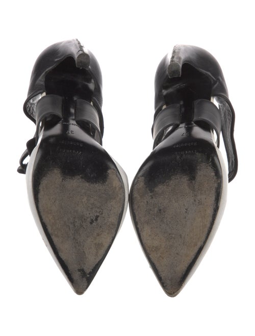 Proenza Schouler Leather Bow Accents D'Orsay Pumps