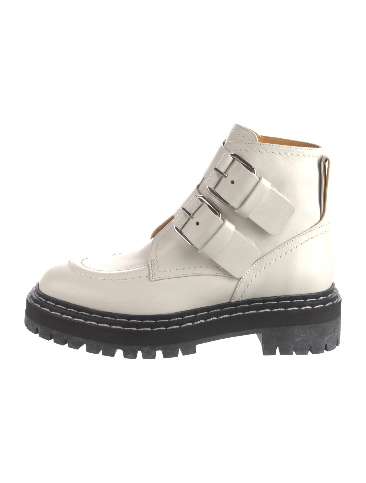 Proenza Schouler Leather Combat Boots