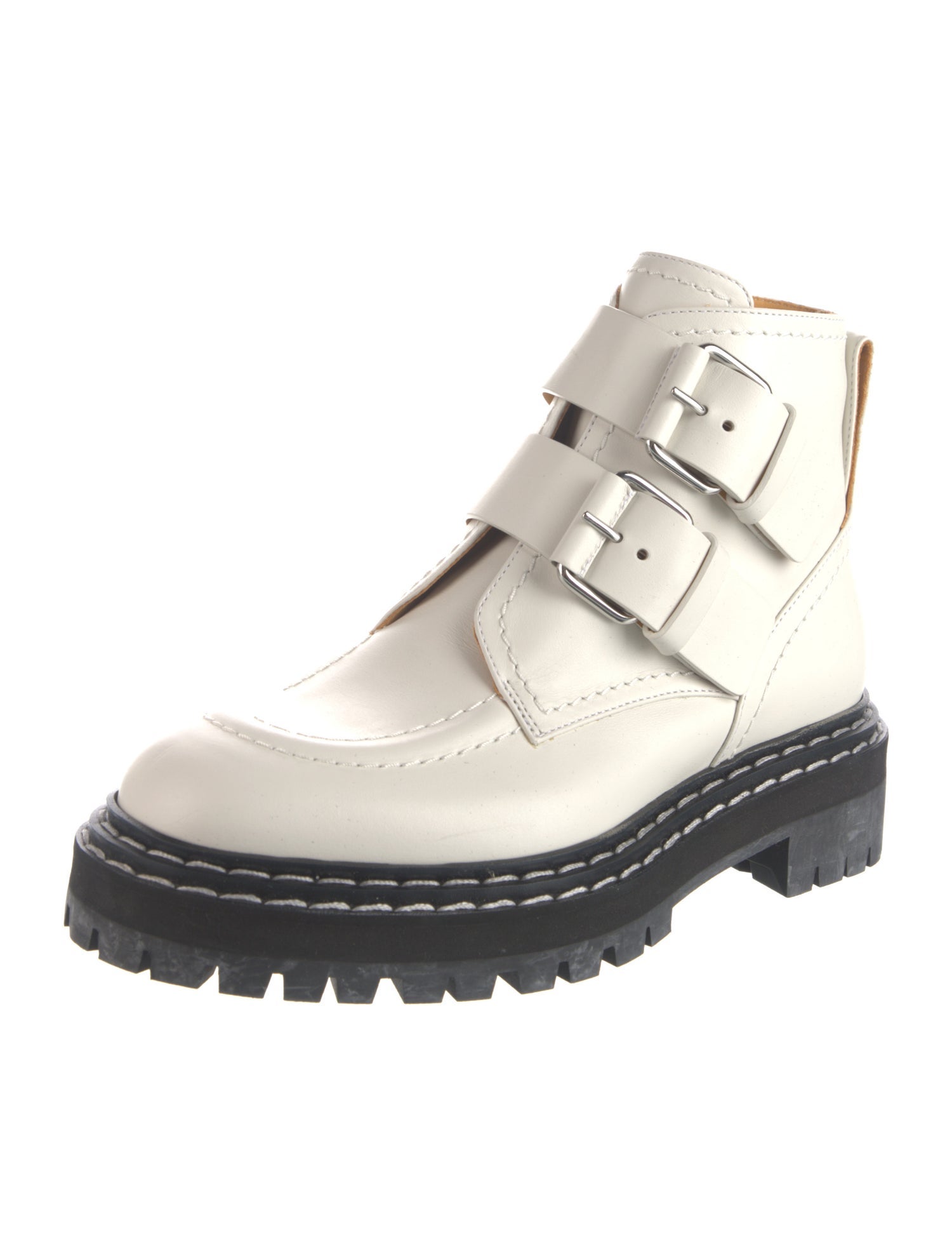 Proenza Schouler Leather Combat Boots