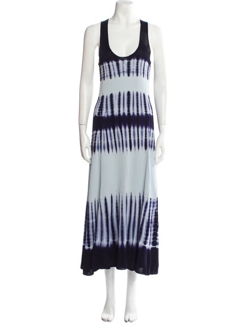 Proenza Schouler Tie-Dye Print Long Dress