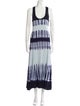 Proenza Schouler Tie-Dye Print Long Dress
