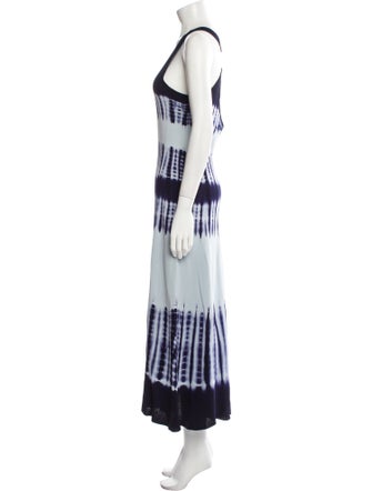Proenza Schouler Tie-Dye Print Long Dress