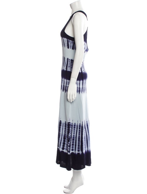 Proenza Schouler Tie-Dye Print Long Dress