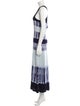 Proenza Schouler Tie-Dye Print Long Dress