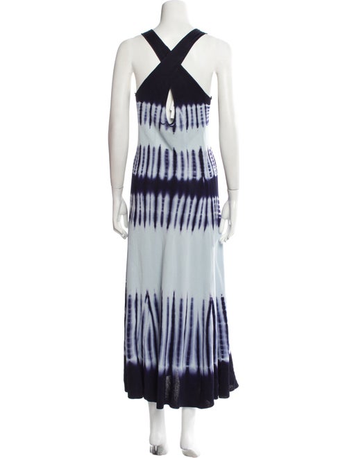 Proenza Schouler Tie-Dye Print Long Dress