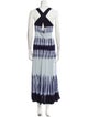 Proenza Schouler Tie-Dye Print Long Dress