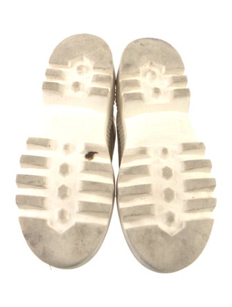 Proenza Schouler Canvas Colorblock Pattern Hiking Boots