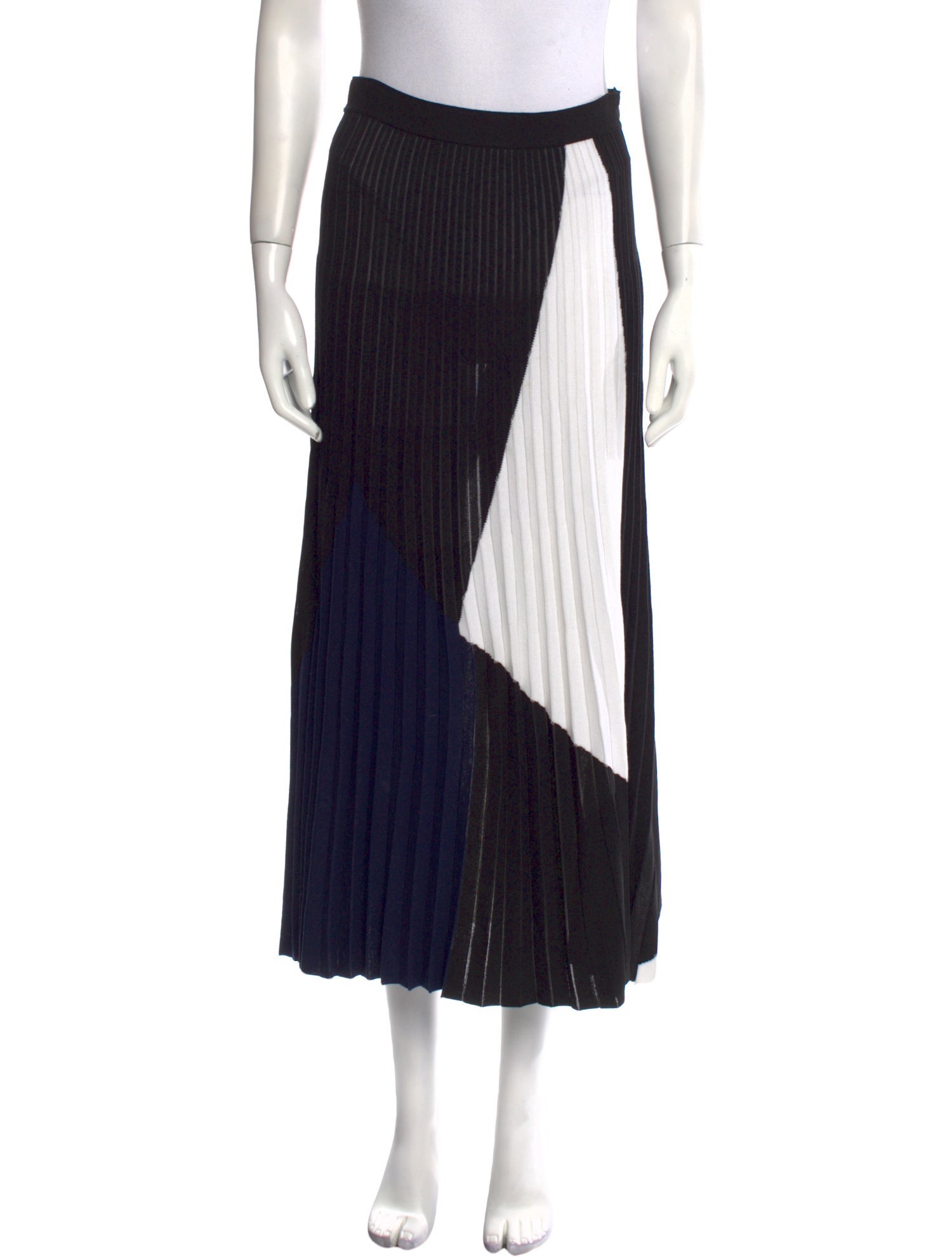 Proenza Schouler Striped Midi Length Skirt
