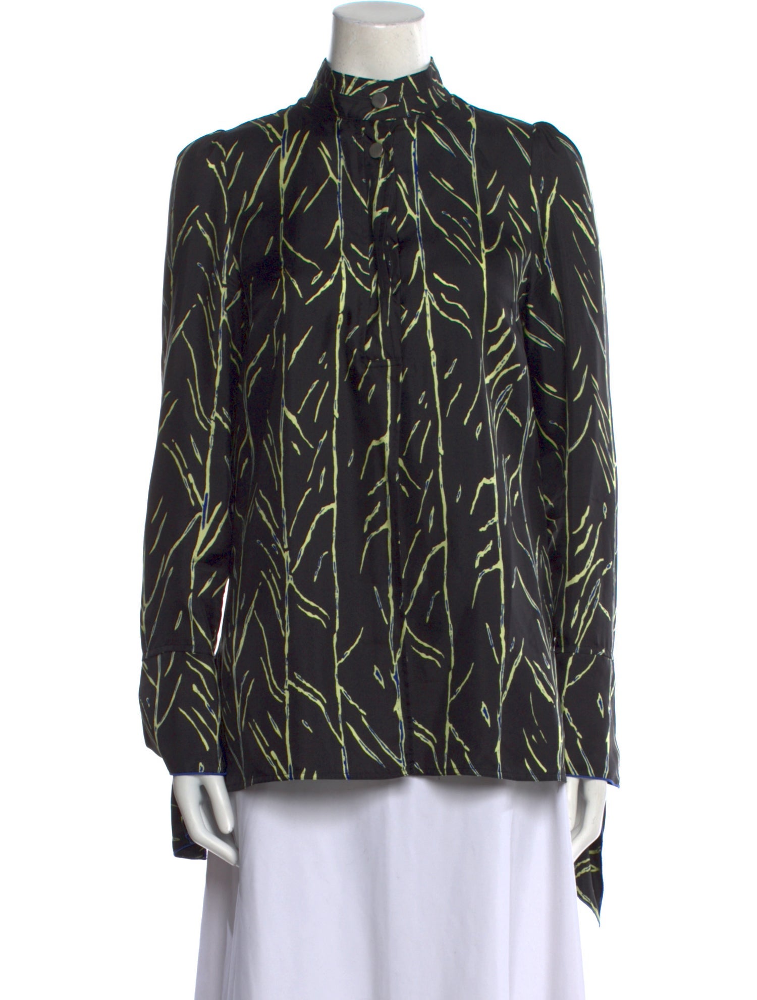 Proenza Schouler Silk Printed Blouse