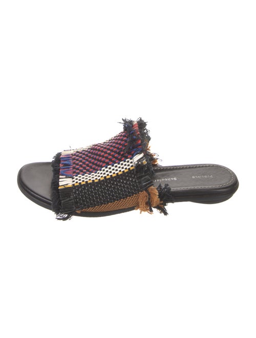 Proenza Schouler Leather Printed Slides