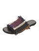 Proenza Schouler Leather Printed Slides