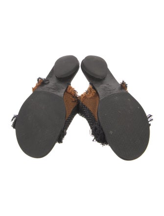 Proenza Schouler Leather Printed Slides