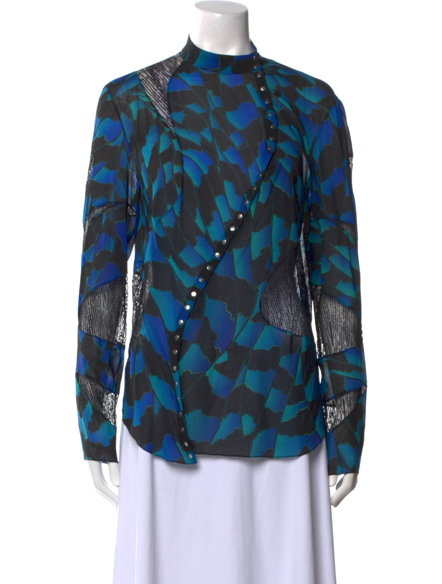 Proenza Schouler Silk Printed Blouse