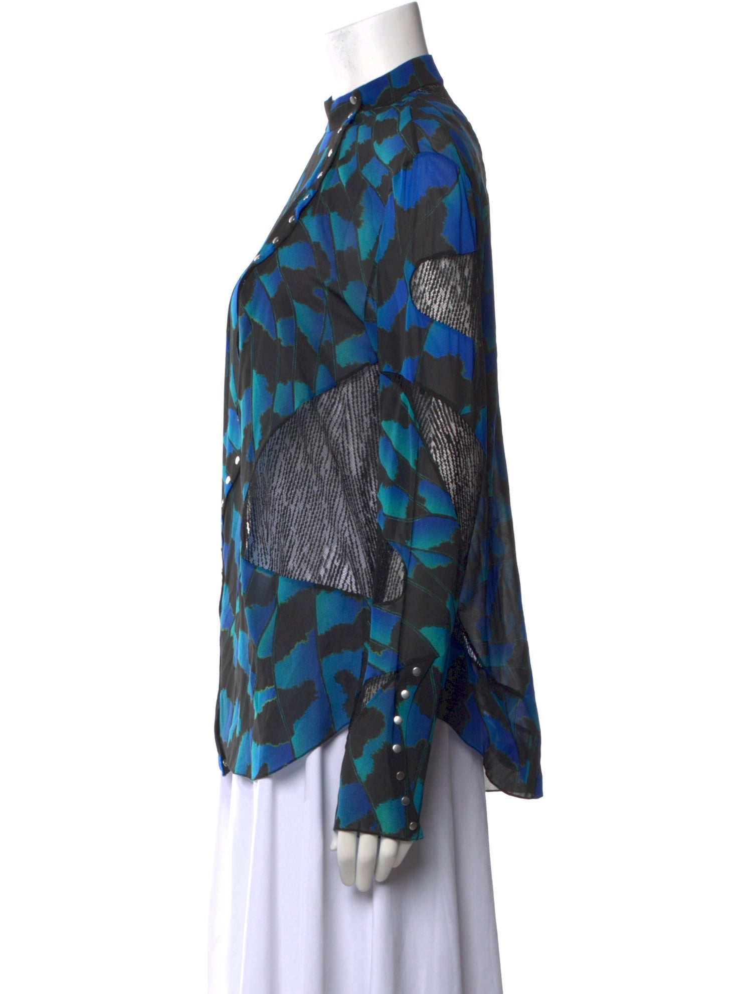 Proenza Schouler Silk Printed Blouse