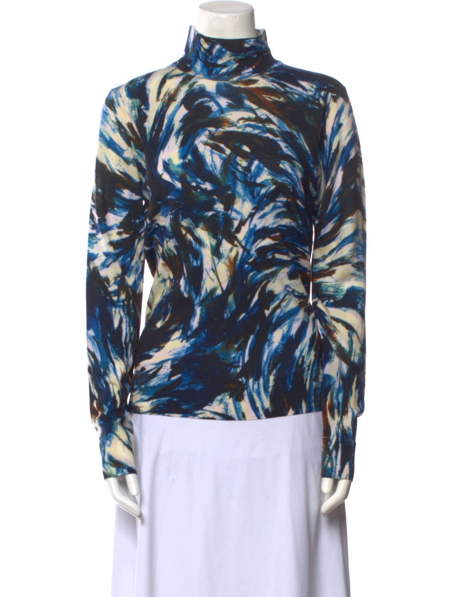 Proenza Schouler Merino Wool Printed Sweater