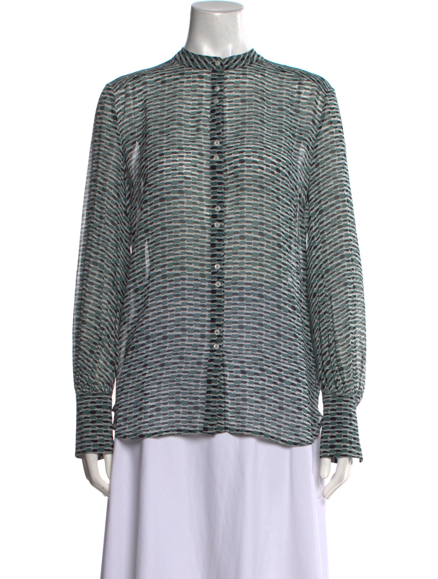 Proenza Schouler Silk Striped Blouse