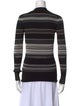 Proenza Schouler Striped V-Neck Sweater