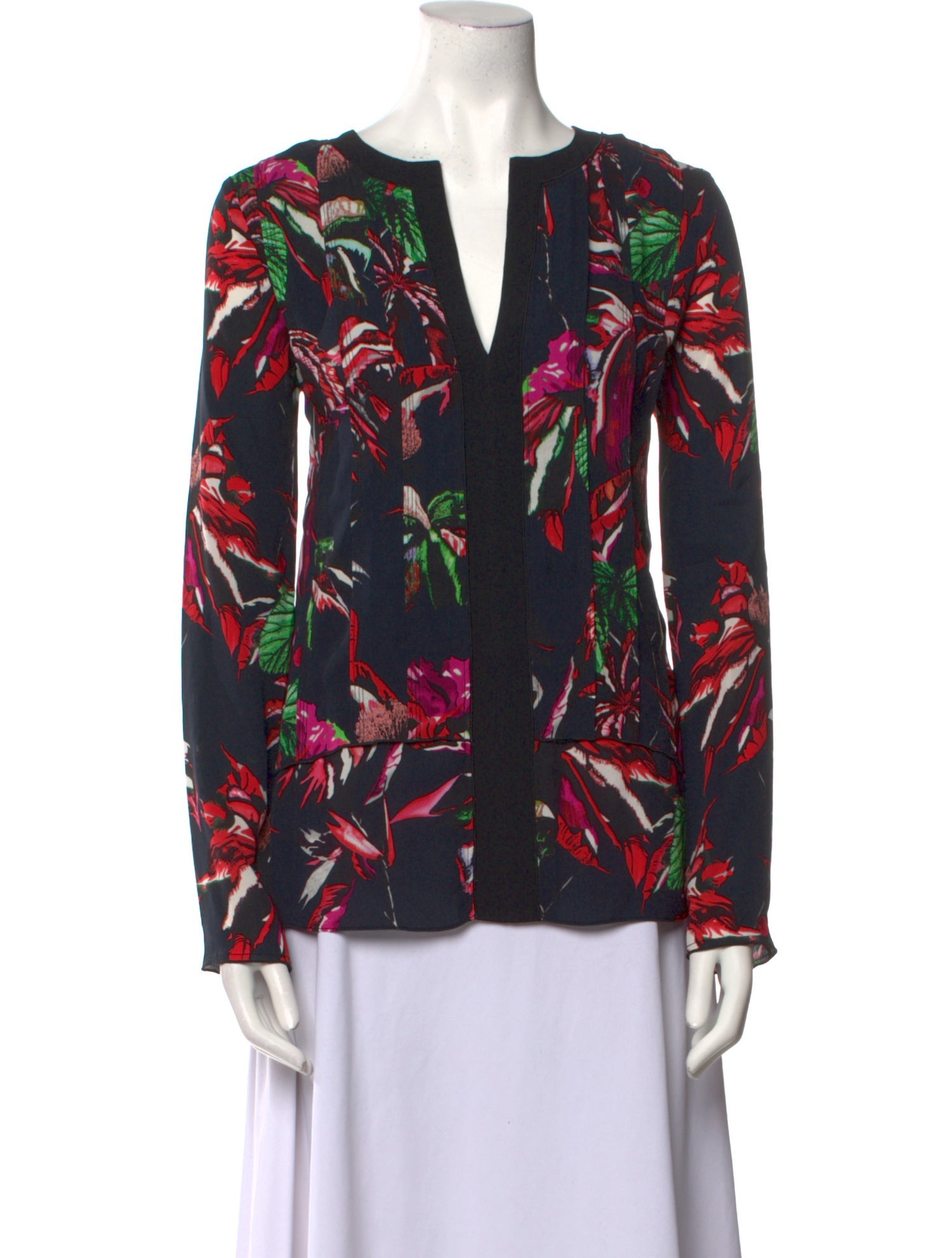 Proenza Schouler Silk Floral Print Blouse w/ Tags
