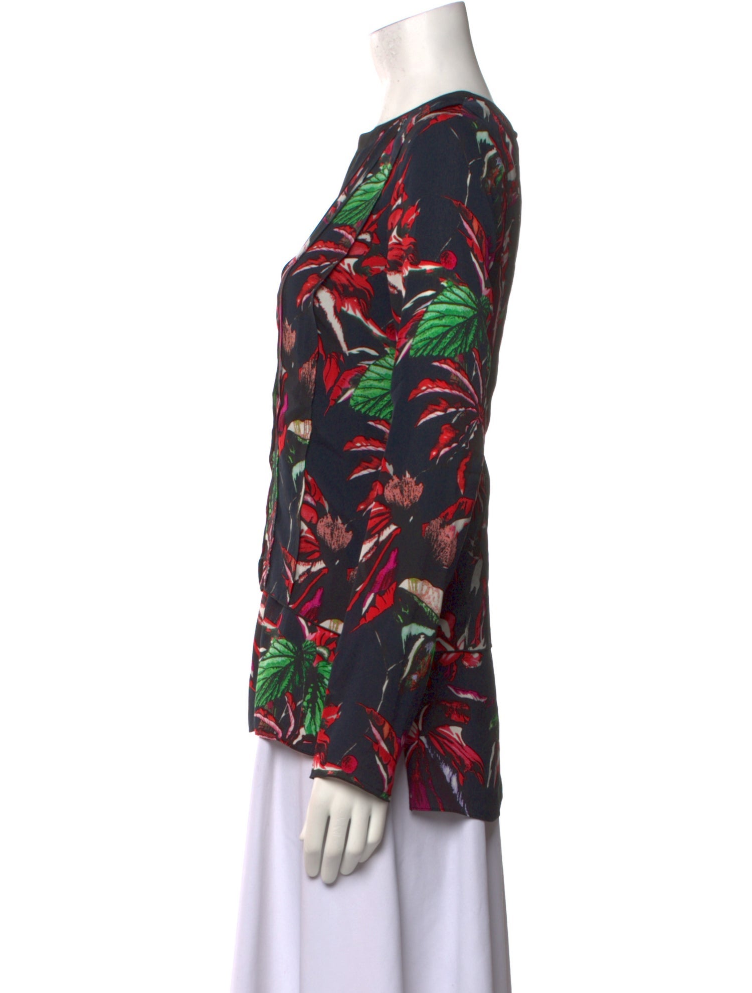 Proenza Schouler Silk Floral Print Blouse w/ Tags