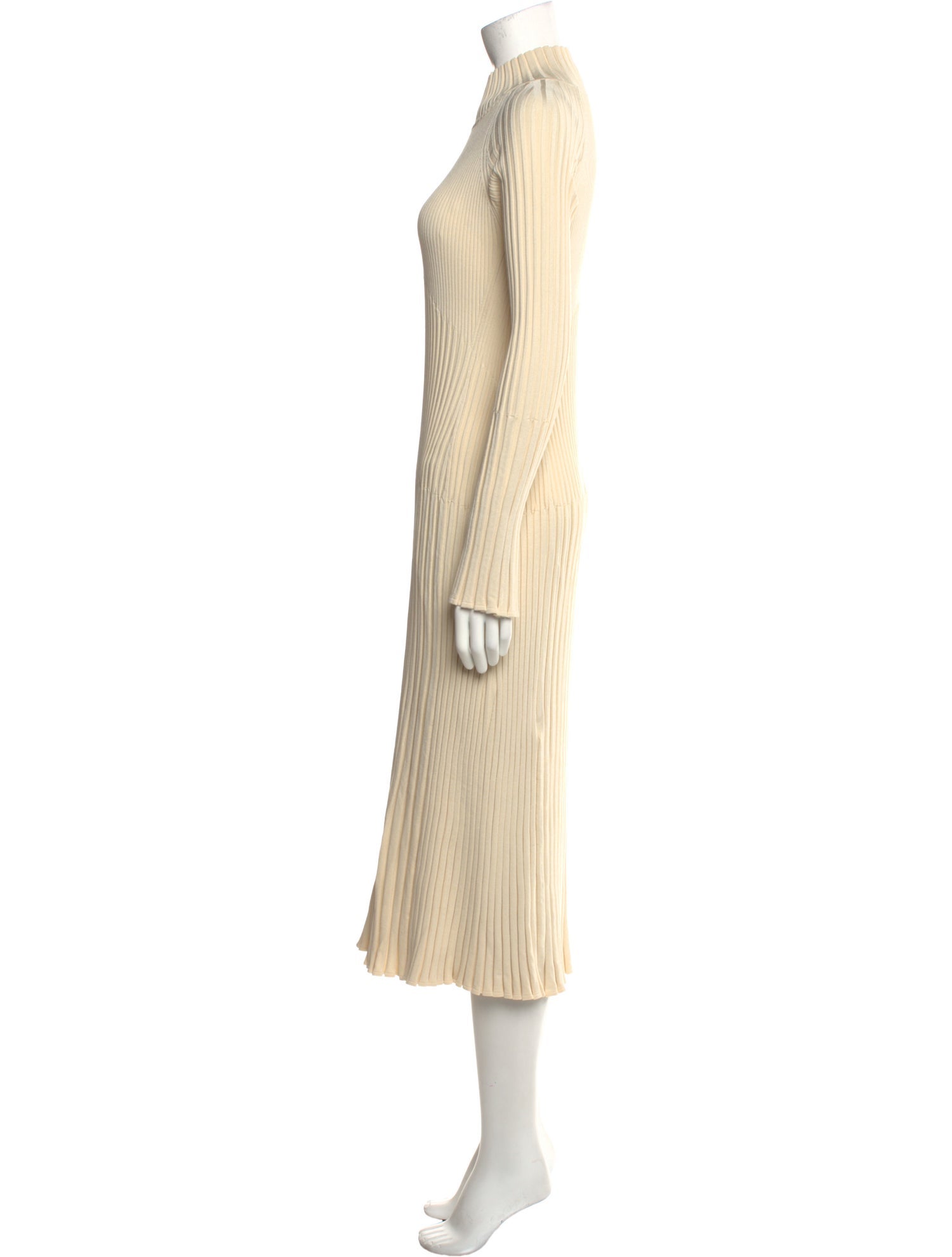 Proenza Schouler Mock Neck Midi Length Dress