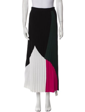 Proenza Schouler Colorblock Pattern Midi Length Skirt
