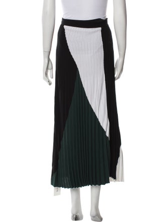 Proenza Schouler Colorblock Pattern Midi Length Skirt