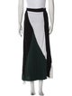 Proenza Schouler Colorblock Pattern Midi Length Skirt