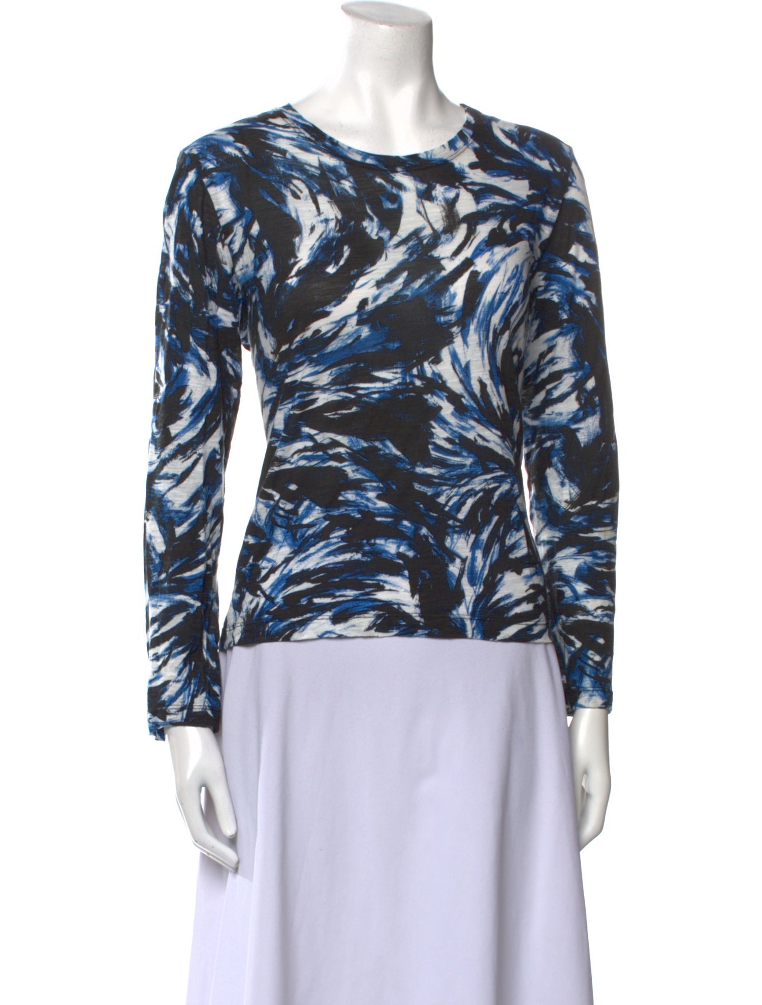 Proenza Schouler Printed Crew Neck Top