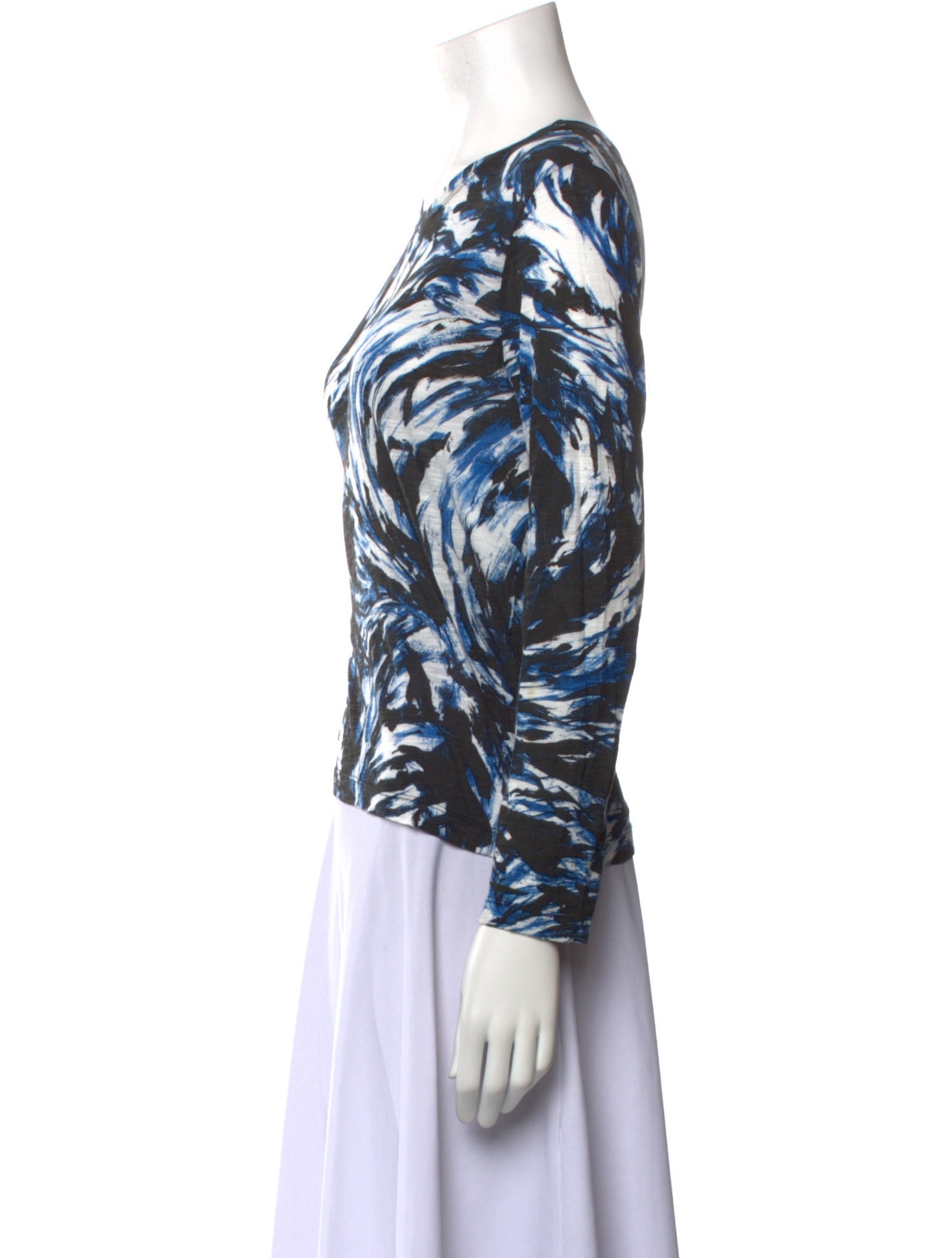 Proenza Schouler Printed Crew Neck Top