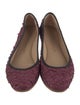Proenza Schouler Fish Skin Colorblock Pattern Ballet Flats
