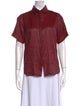 Proenza Schouler Short Sleeve Button-Up Top
