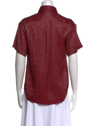 Proenza Schouler Short Sleeve Button-Up Top