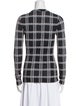 Proenza Schouler Plaid Print Crew Neck Top