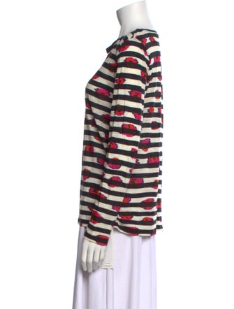 Proenza Schouler Printed Crew Neck Top