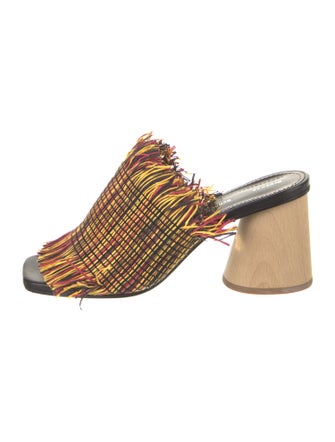 Proenza Schouler Printed Fringe Trim Accent Slides