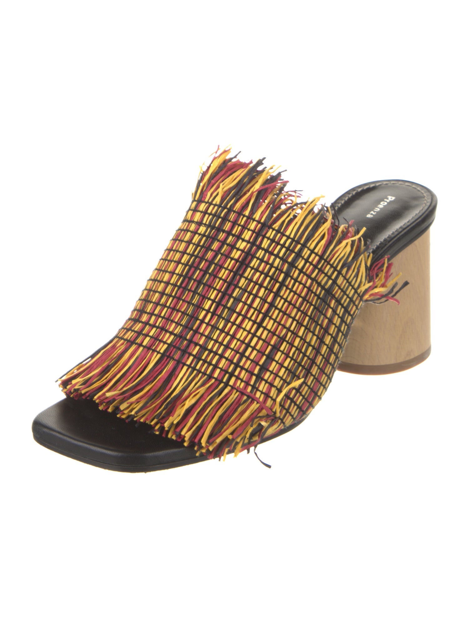 Proenza Schouler Printed Fringe Trim Accent Slides