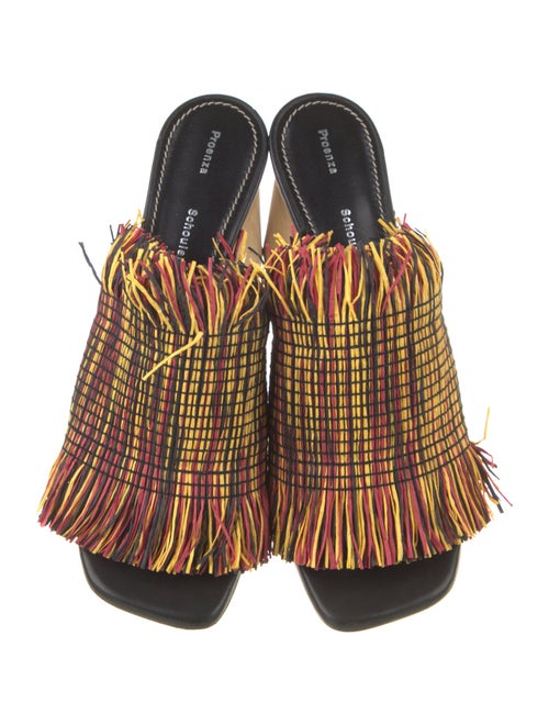 Proenza Schouler Printed Fringe Trim Accent Slides