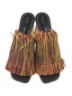 Proenza Schouler Printed Fringe Trim Accent Slides