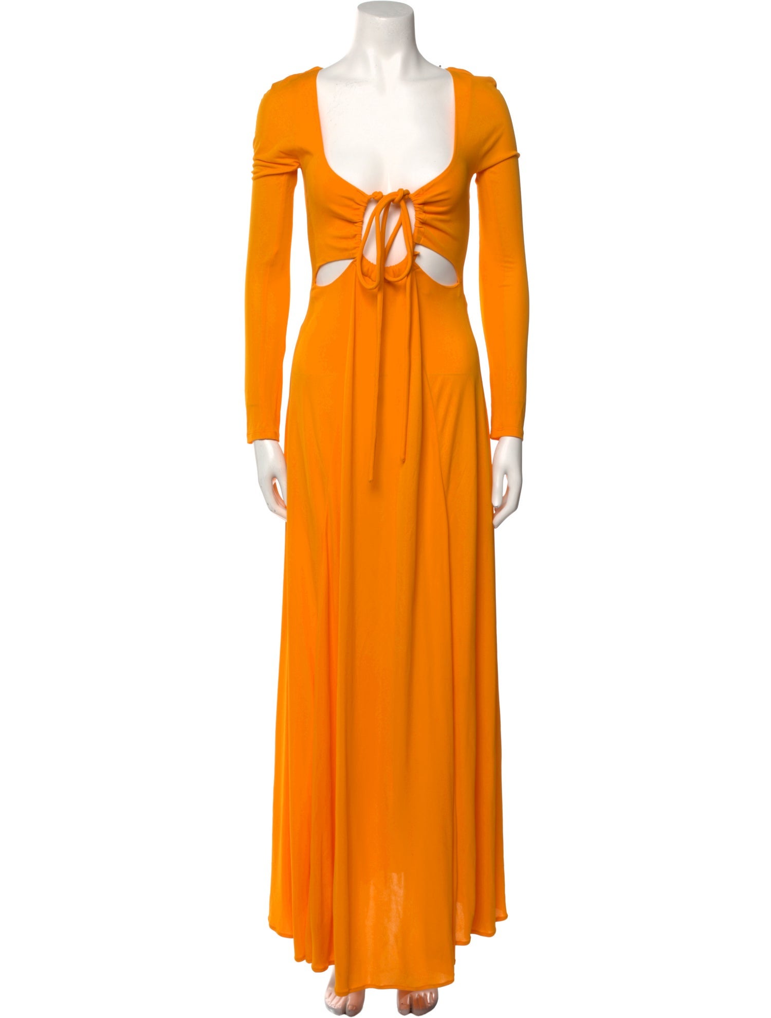 Proenza Schouler Plunge Neckline Long Dress